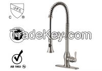 upc pull-down kitchen faucet