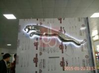 3D plastic backlit led auto logo signs for car shows auto retailers and motor parkings
