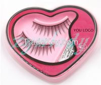 100% hand made false eyelash, synthetic hair eyelash