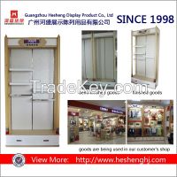 5 wooden and metal clothing display rack for clothing store display fixtures design