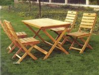 Solid oak outdoor furniture