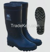 Black PVC rain boots JW-101