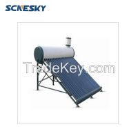 vacuum assistant thermosiphon solar water heater with float valve