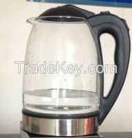 Cheap&practical 2 Liter Electric& Pyrex Glass Water Kettle (Blue LED-light)