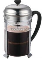 2014 New 1liter 304# Stainless steel french press coffee maker