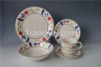 30pcs ceramic dinnerware handpainted stoneware dinner set