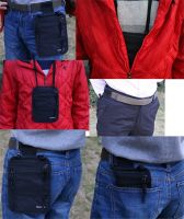 waterproof nylon RFID neck wallet bag for travel