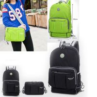 good quality nylon portable foldable Messenger backpack bag