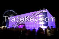 Led light trade show inflatable cube tent