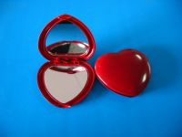 Heart shape cosmetic mirror