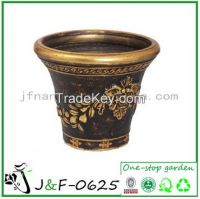 Unique decor pattern plastic flower planters (J&F-0625)