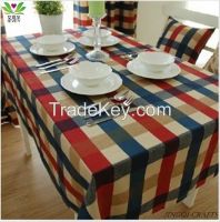 Environmental Healthy pure cotton table cloth for home/ hotel/ party/ decoration/ restaurant