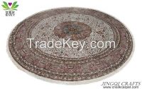 High-grade round European handmade silk carpet for parlor/living room/bed room 9ft diameter luxurious silk products