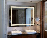 Mgonz belt led lighting anti-fog bathroom mirror square mirror