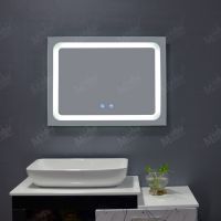 Mgonz with touch switch led anti-fog bathroom mirror