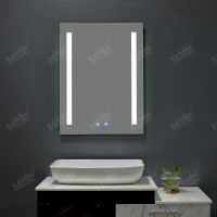 MGONZ with touch switch led lighting anti fog bathroom mirror