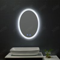 MGONZ led anti-fog bathroom lights mirror oval scrub backlit mirror