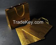 Gold and silver foil paper bag