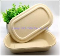 Disposable unbleached paper pulp tray
