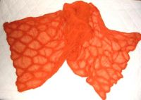 Sell silk scarves with felting - nuno scarves