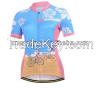 Colorful women cycling wear bicycle wear