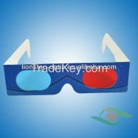 Wholesale paper red cyan 3d glasses