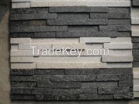 Quartzite Cultured Stone Wall Cladding, Tiger Skin Yellow Ledgestone Wall Panel, Veneers