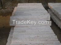 Quartzite Cultured Stone Wall Cladding, White Ledgestone Wall Panel, Veneers