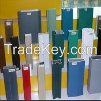 wooden color surface powder coating aluminum extrusion