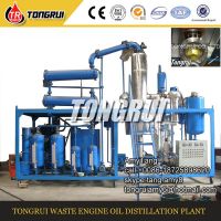 High cleanness engine oil regeneration machine with vacuum distillation