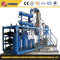 Free Engineer Service Used Motor Oil Recycling equipment for cleaning the black engine oil to yellow base oil