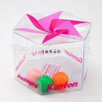 PVC gift packaging boxes clear favor box