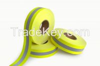 H002 Flame Retardant Warning Reflective Tape- Fluo yellow