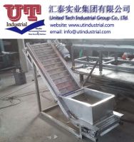 Customized charge and discharge chain conveyor, slat chain conveyor, Chain Scraper Conveyor , Stainless Steel Link Plate Conveyor