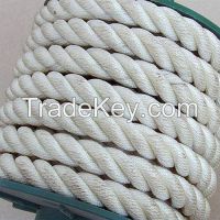 white Polyester and Polypropylene twist Rope