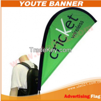 Custom Flying Banner Displays backpack flag