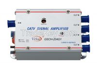 Satellite SAT/CATV 4-way Splitter Amplifier