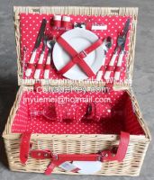 wicker picnic baskets for 2 persons manufacturer
