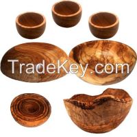Olive wood bowls