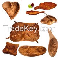 Olive wood fruit dishes