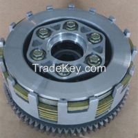 China manufacturer three wheeler motorcycle parts clutch hub CG200 7 plates with steel