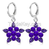 Star-shaped fashion drop earrings for women