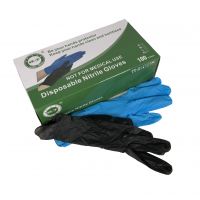 Disposable nitrile examination gloves powder free