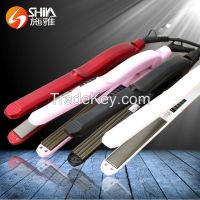 Hair Curler And  Nano Titanium Flat Iron and teeth Hair Straightener Manufacturer SY-839S