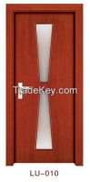 Glass interior entrance solid wooden door for bedroom for Turkey market