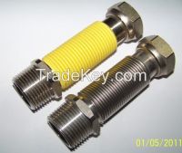 Stainless Steel Corrugated Extendable Hose -Uncoated /Yellow Coated