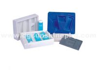 Colored plastic flocking tray