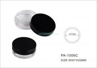 plastic loose powder case with sifter/cosmetic loose powder container