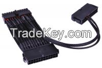 Sleeving 24pin 2-Way PSU electrical Power Cable