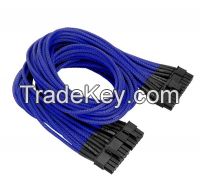 Blue Individually Sleeved 20+4pin Electrical ATX Cable